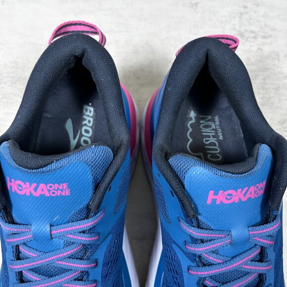 Hoka One One Bondi 7 Running Shoes - Women's Size 7 - Blue - Picture 8 of 11